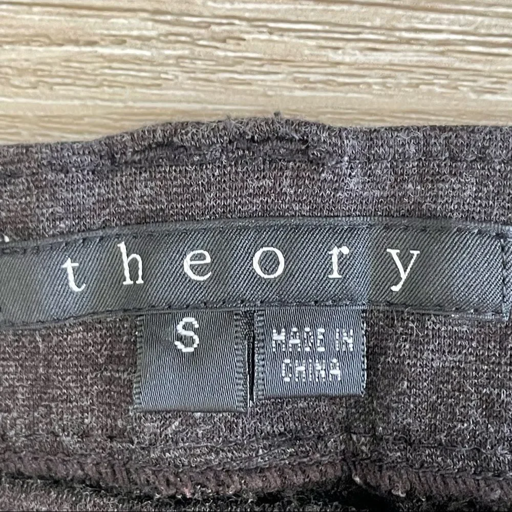 Theory Elly Rave charcoal grey pull on pants